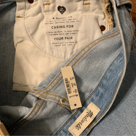 Madewell NWT The MomJean Short Destructed Edition Sz 28 - Picture 8 of 15